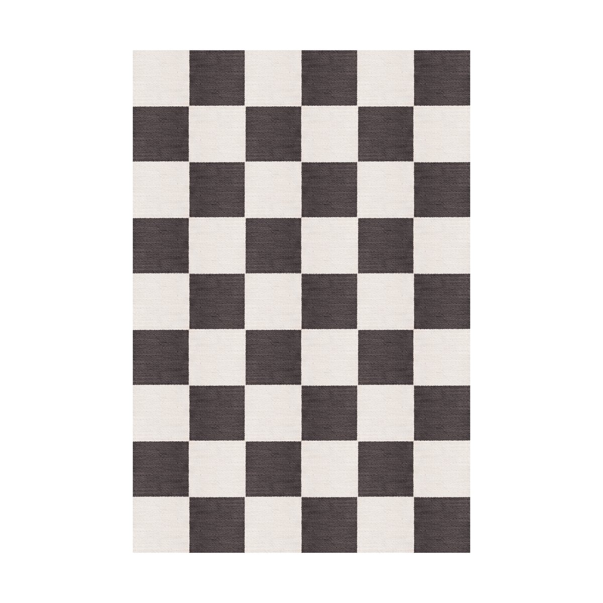 Layered Chess villamatto Black and white 140×200 cm