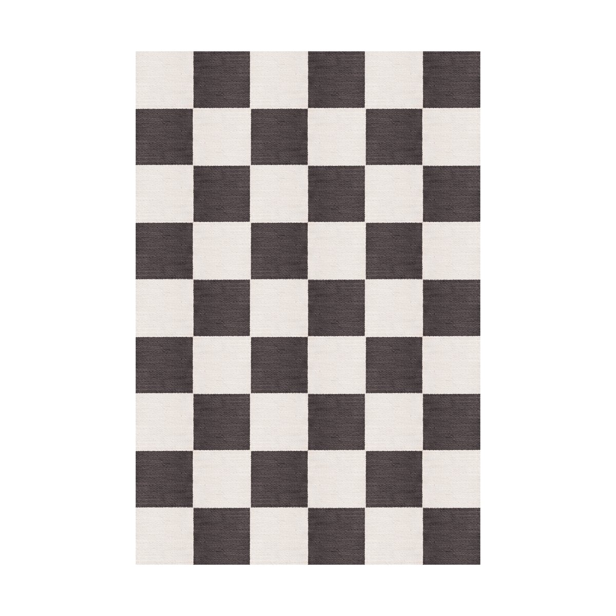 Layered Chess villamatto Black and white, 180x270 cm