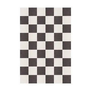 Chess villamatto - Black and white, 200x300 cm - Layered