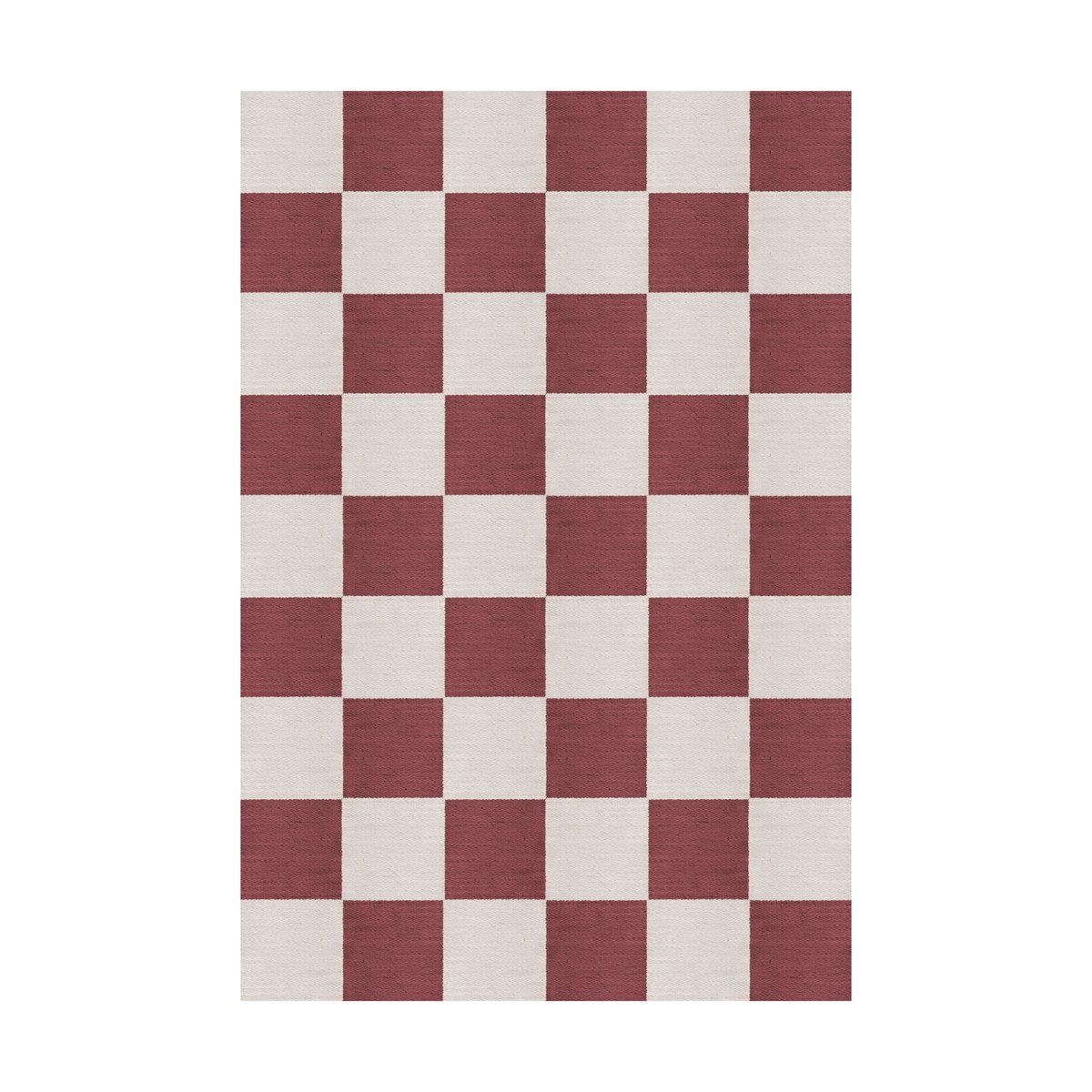 Layered Chess villamatto Burgundy 140×200 cm