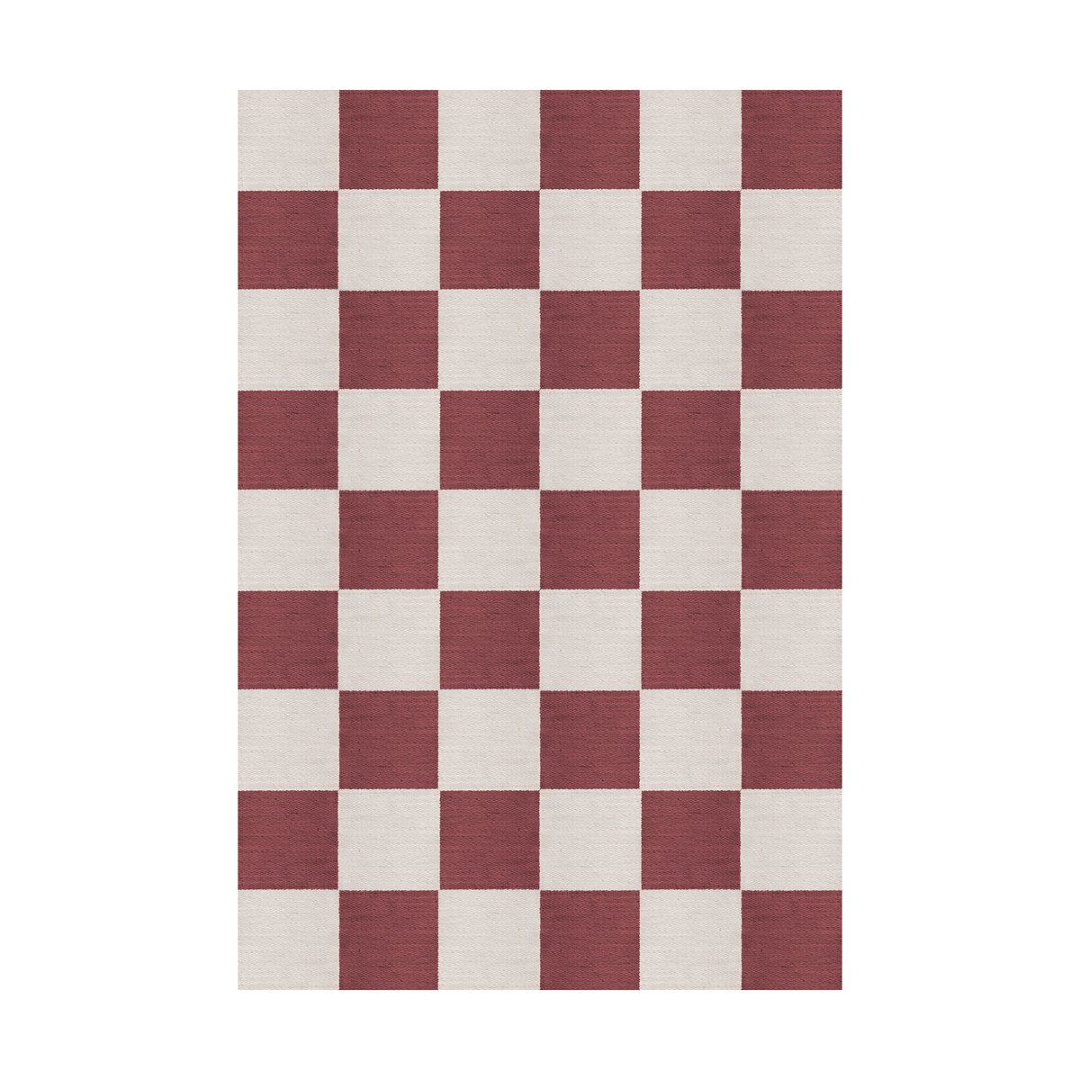 Layered Chess villamatto Burgundy, 200x300 cm | Skandinaavinen Sisustus | Villamatot | Punainen