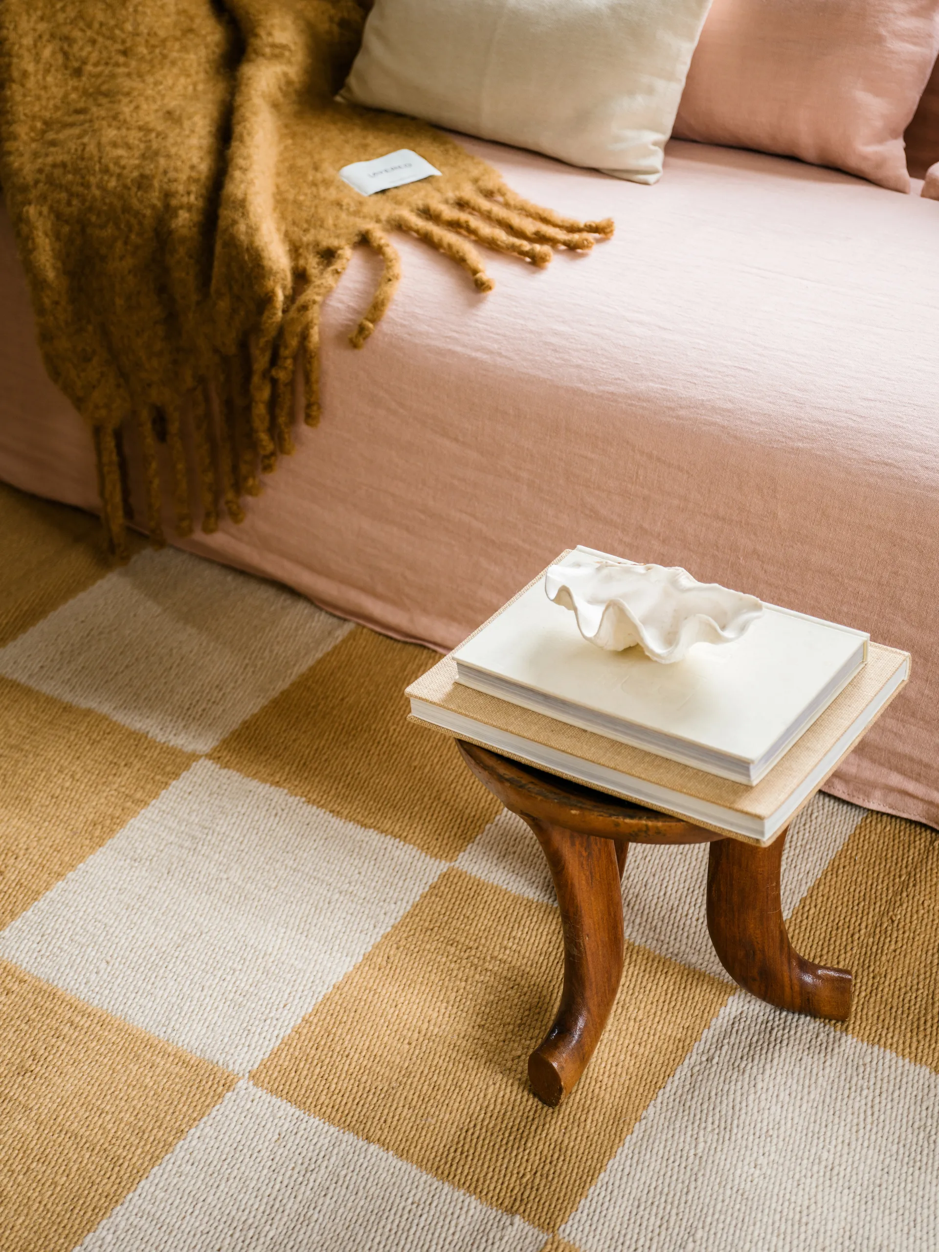 Chess villamatto, Harvest yellow, 180x270 cm Layered