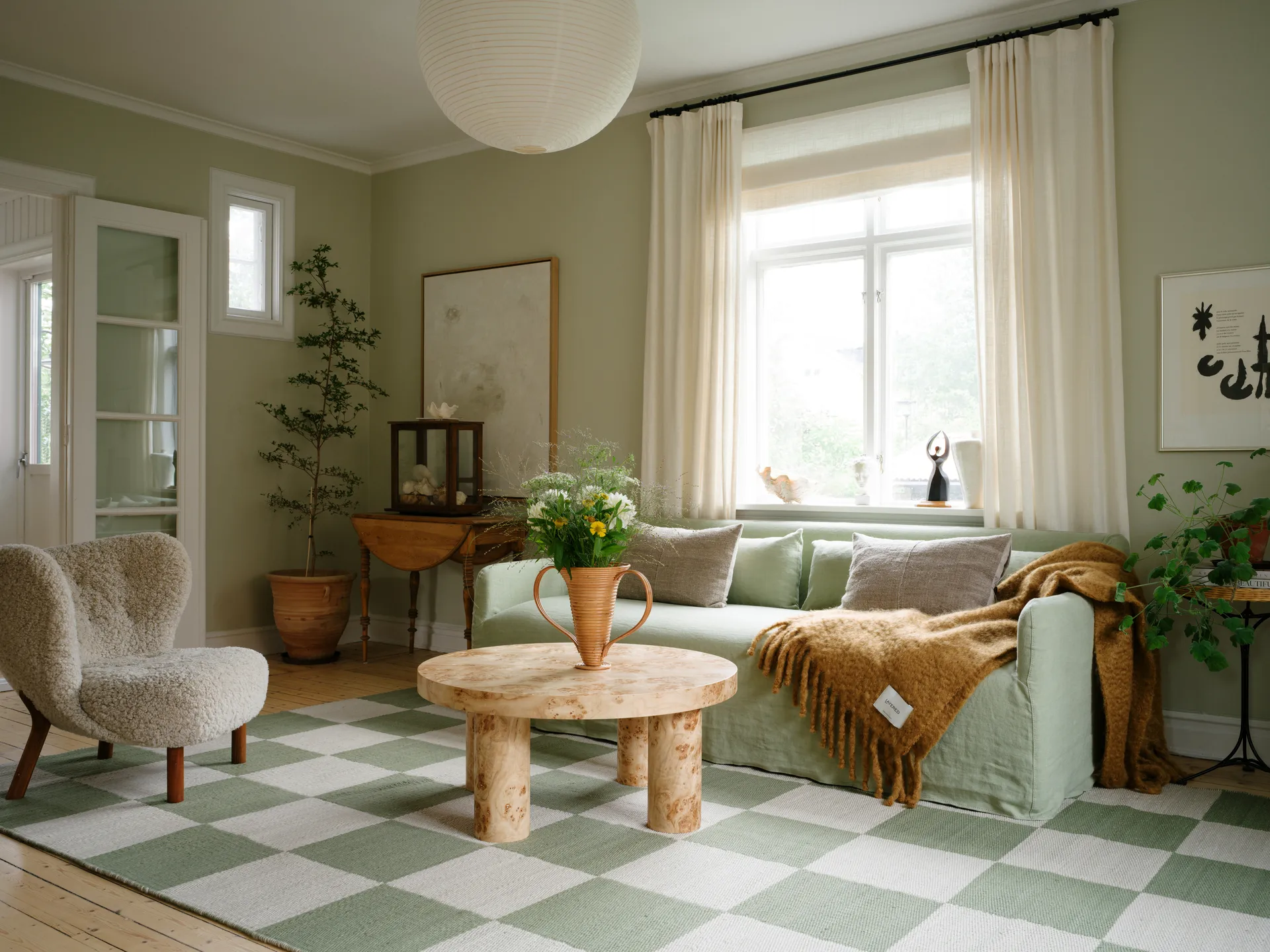 Chess villamatto, Sage, 250x350 cm Layered