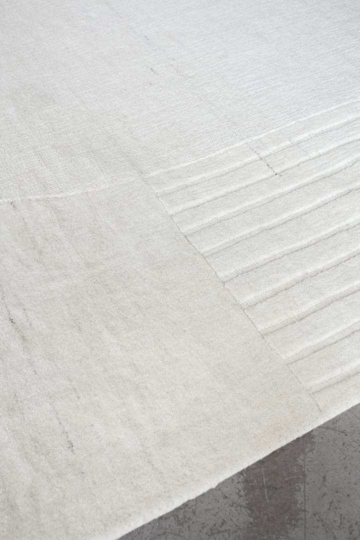 Circular villamatto 180 x 270 cm, Bone white Layered