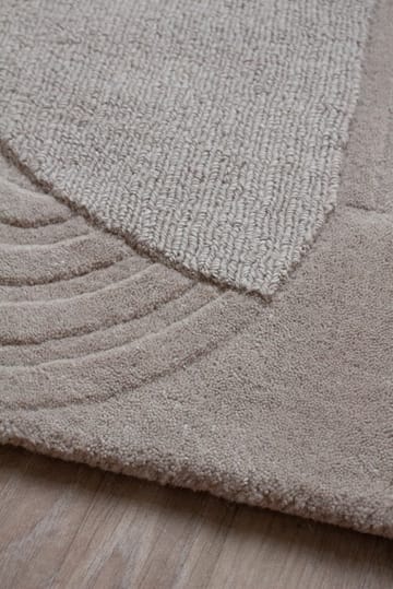 Circular villamatto 180 x 270 cm - Light oatmeal - Layered