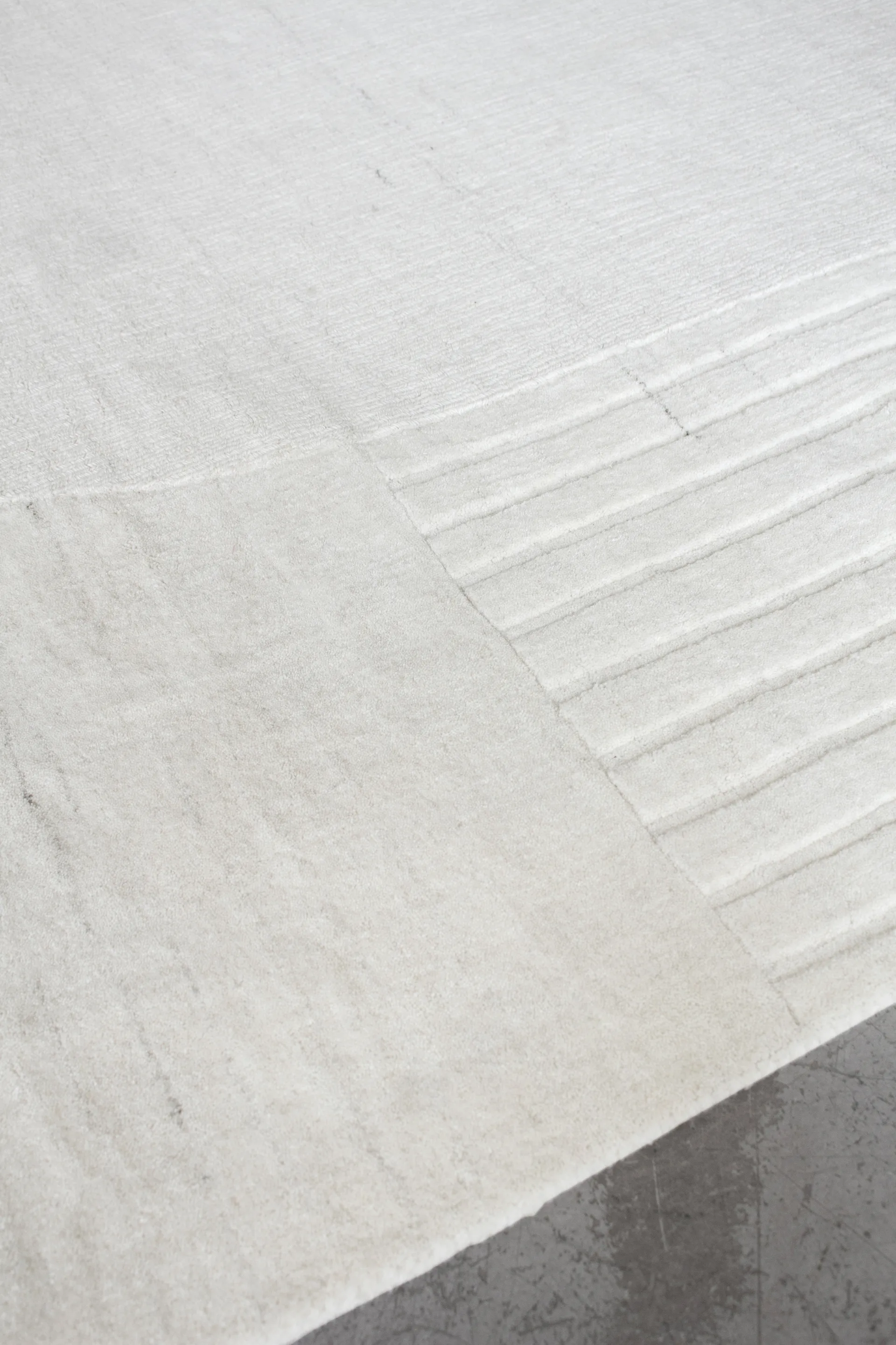 Circular villamatto 220 x 350 cm, Bone white Layered