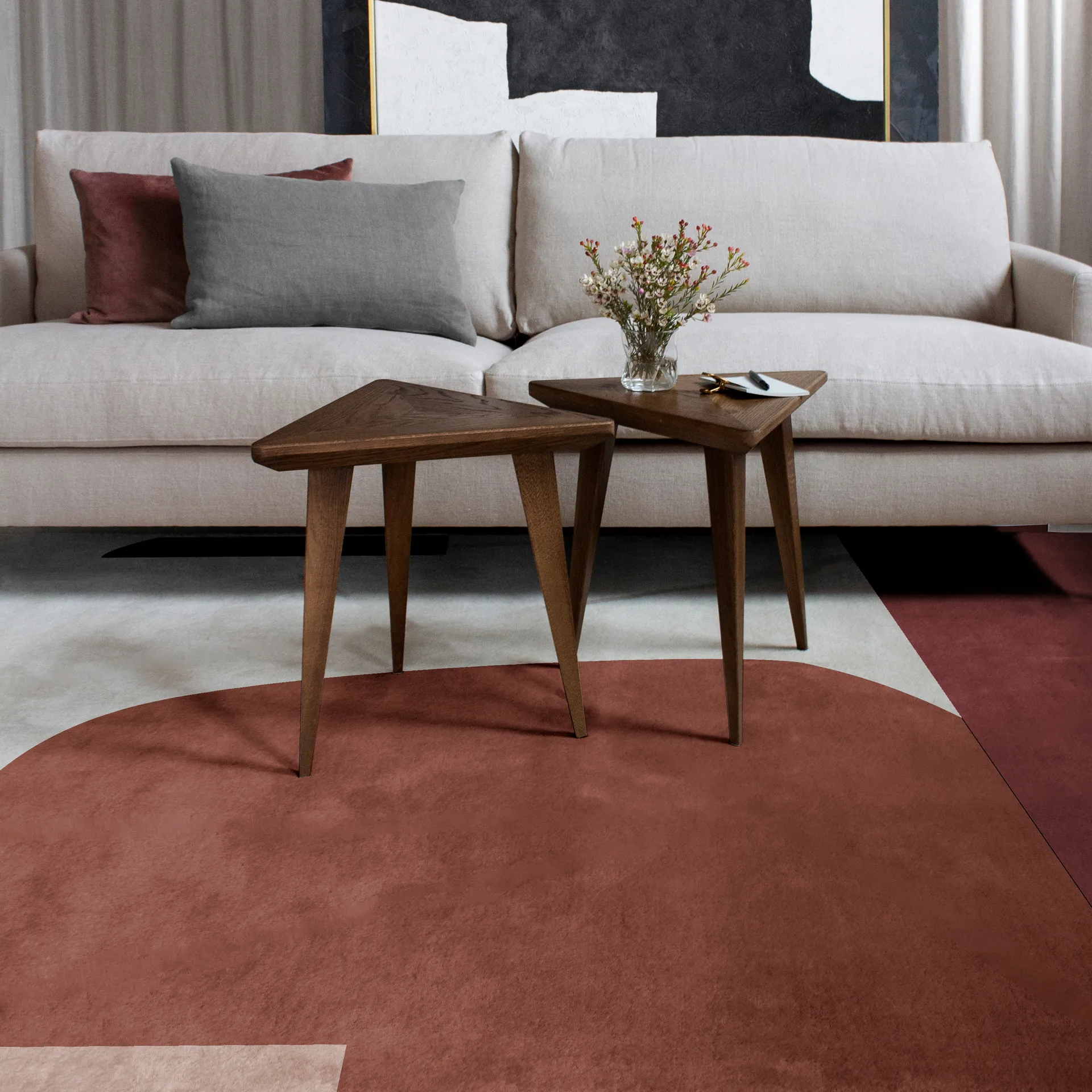 Cloudberry villamatto, 180 x 270 cm Layered