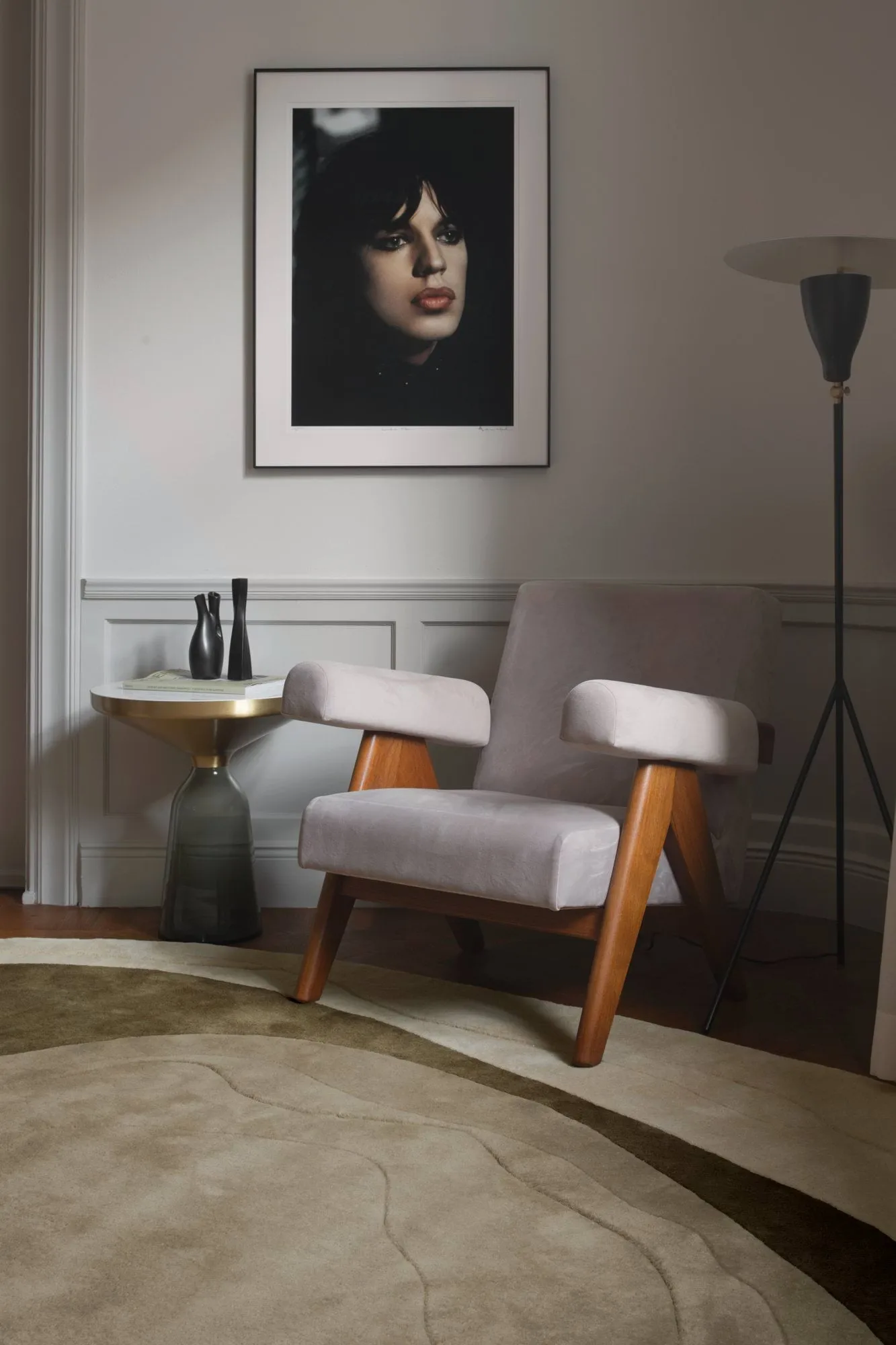 Erik Bratsberg Lozza villamatto, Olive, 210x270 cm Layered