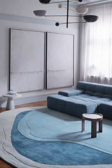 Erik Bratsberg Lozza villamatto - Teal, 210x270 cm - Layered