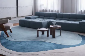 Erik Bratsberg Lozza villamatto - Teal, 210x270 cm - Layered