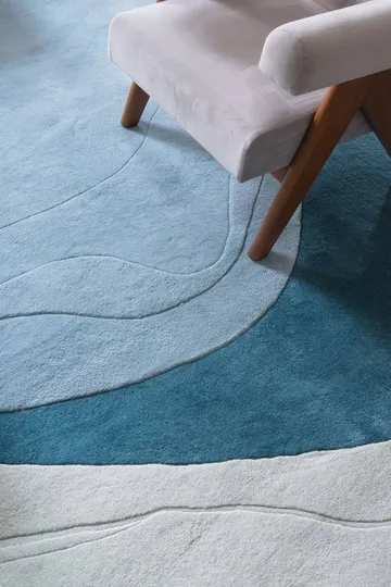 Erik Bratsberg Lozza villamatto - Teal, 300x400 cm - Layered