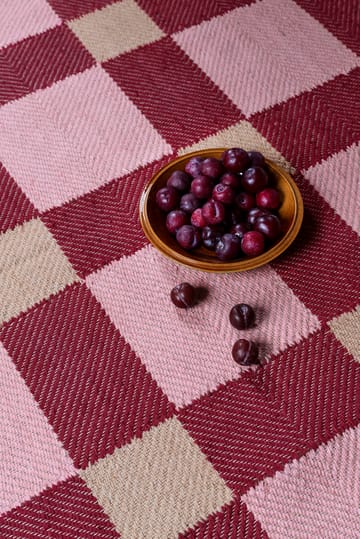 Evelina Kroon juuttimatto 140 x 200 cm - Plum punsch - Layered
