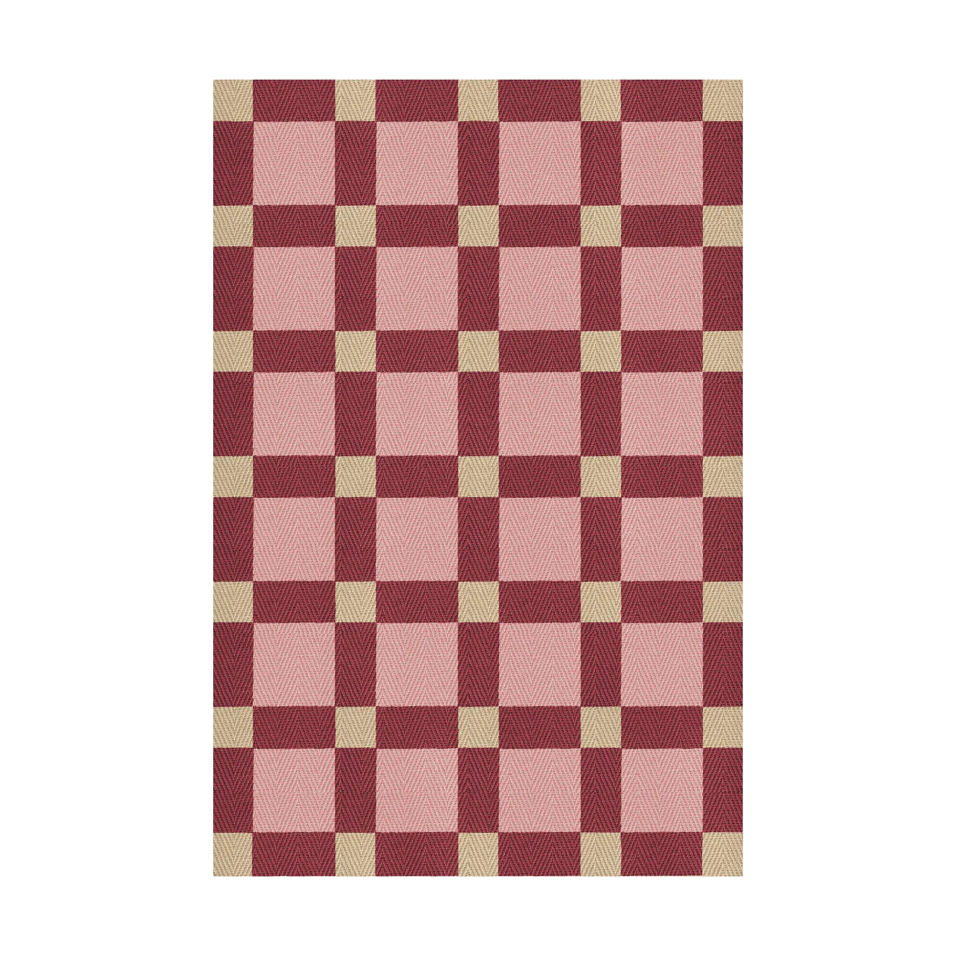 Evelina Kroon juuttimatto 200 x 300 cm, Plum punsch Layered