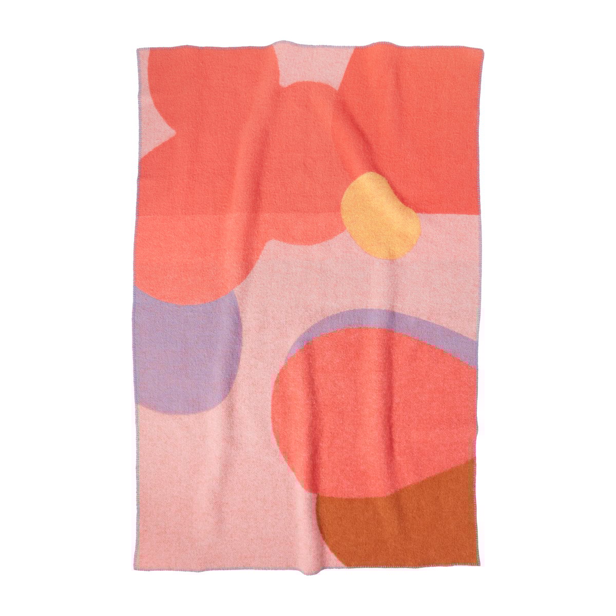 Layered Flower Field -villahuopa 130 x 200 cm Pink | Skandinaavinen Sisustus | Villahuovat & Villaviltit | Monivärinen