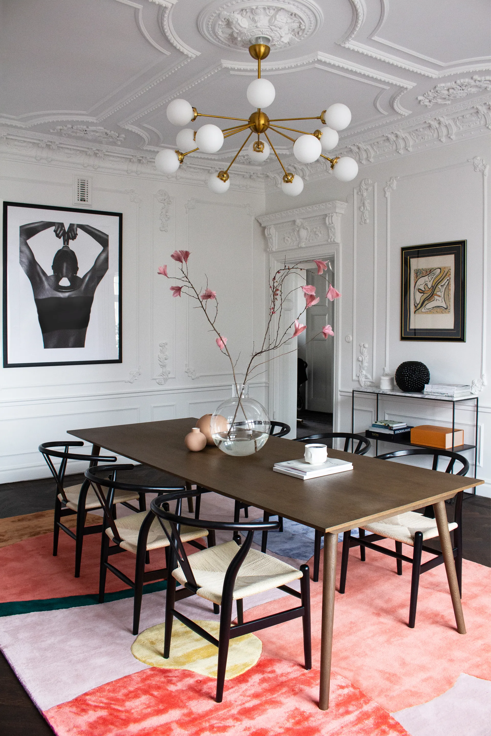 Flower Field -villamatto 160 x 230 cm, Pink Layered