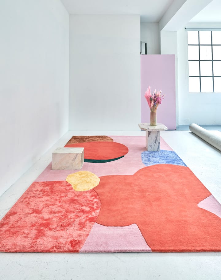 Flower Field villamatto 200x300 cm, Pink Layered