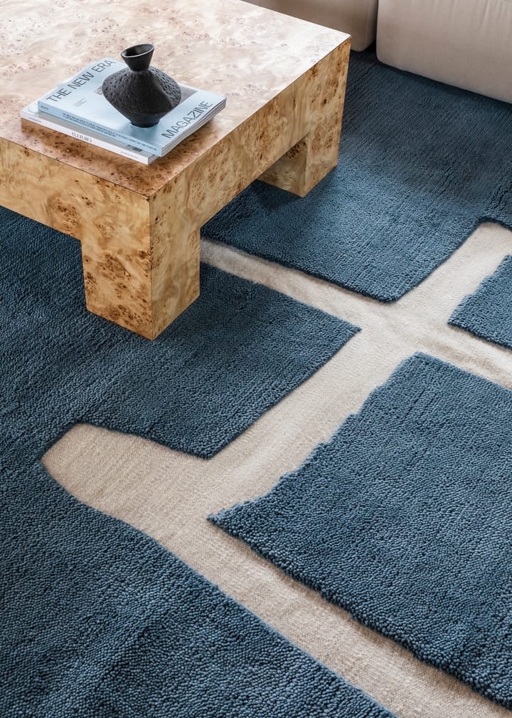 Gotland Klint villamatto, Cornflower blue 180x270 cm Layered