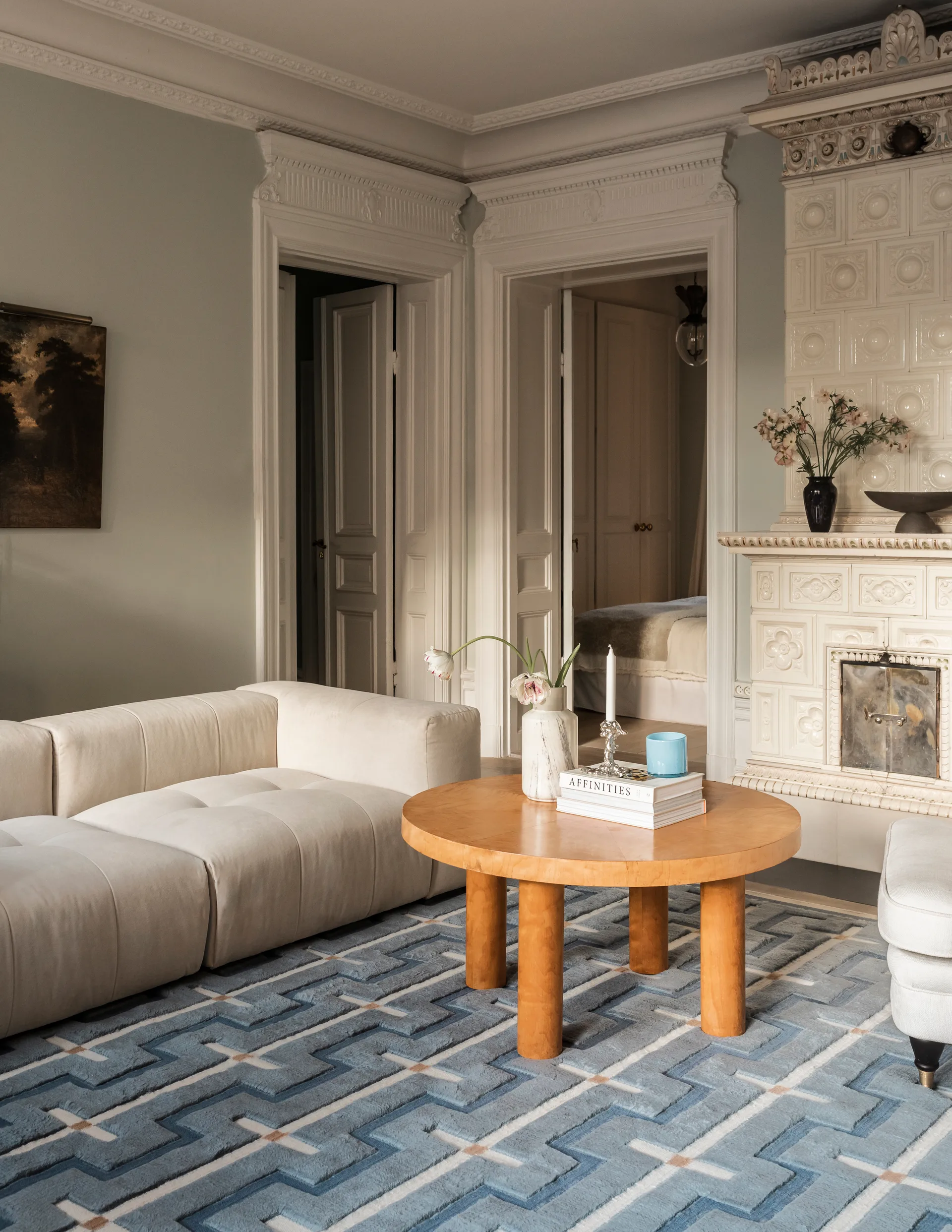 Johanna villamatto, Blue sky, 300 x 400 cm Layered