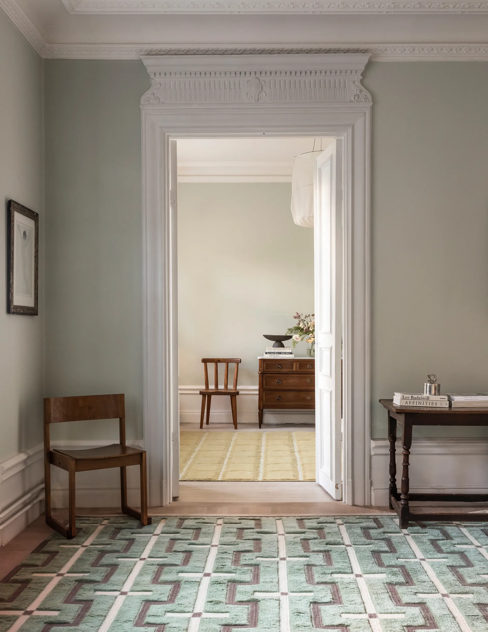 Johanna villamatto, Sage, 180 x 270 cm Layered