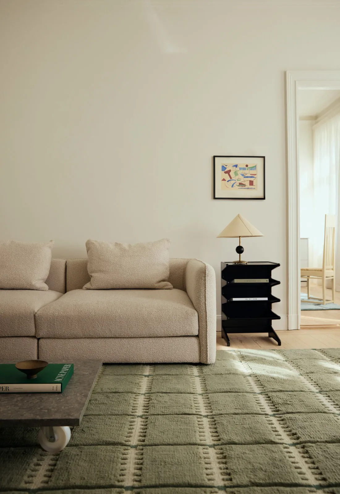 Lilly villamatto, Green, 250x350 cm Layered