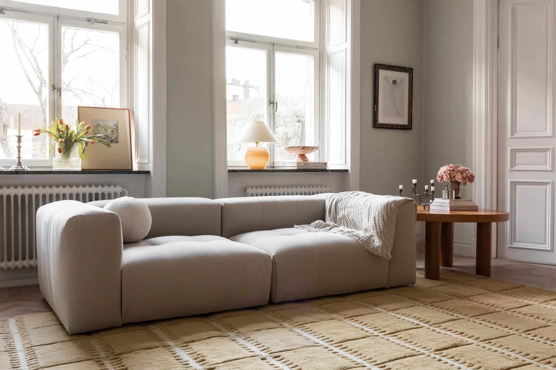 Lilly villamatto, Mustard, 180 x 270 cm Layered