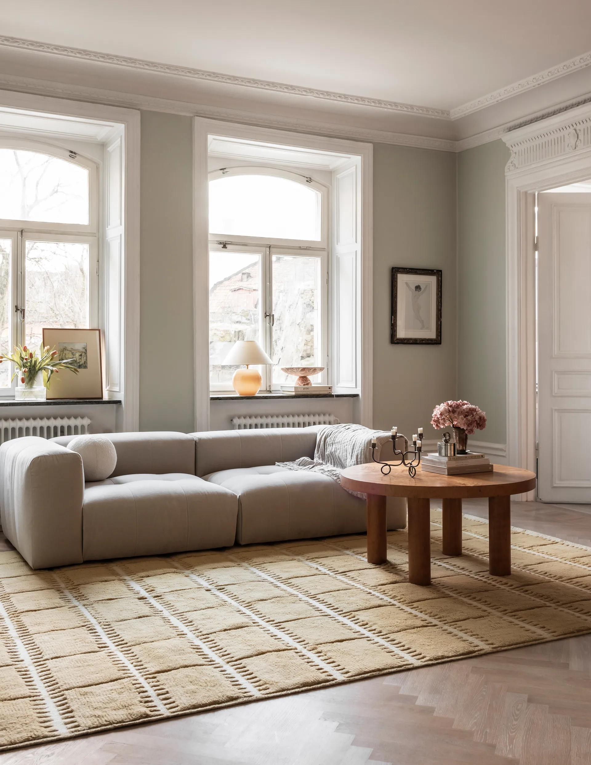 Lilly villamatto, Mustard, 200x300 cm Layered