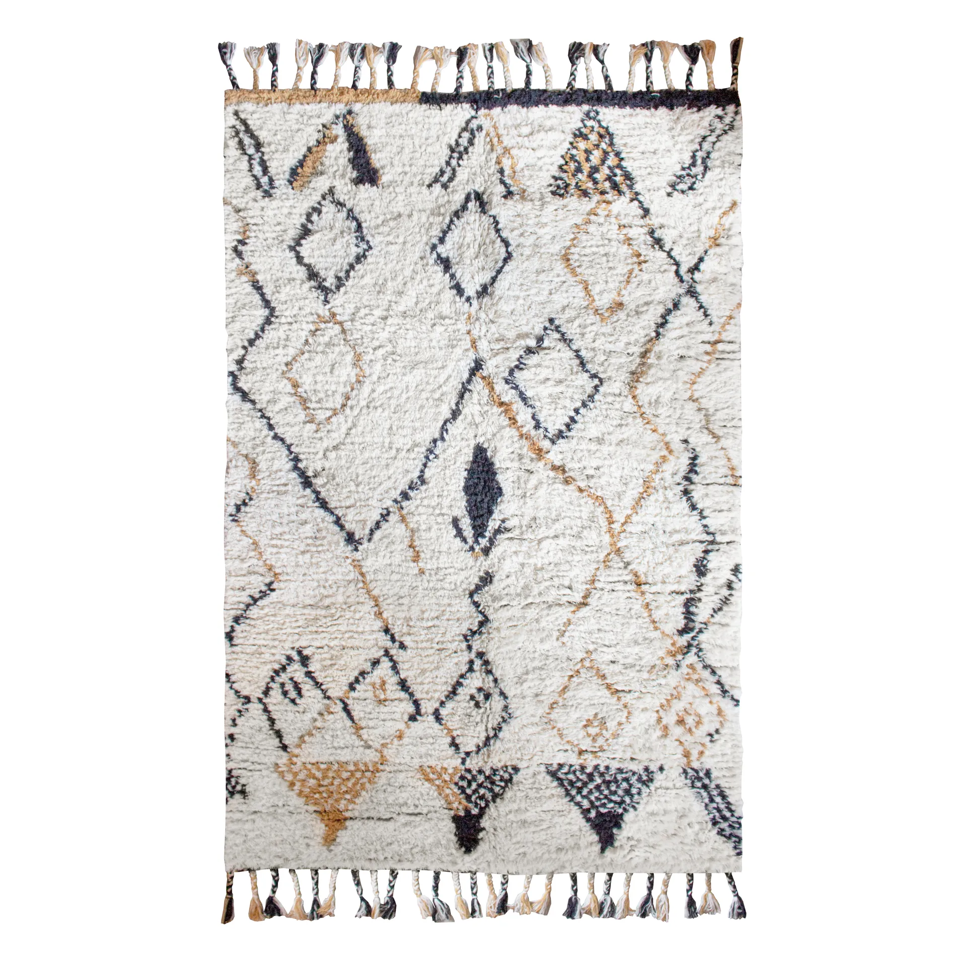 Modern Oriental Saffron ryijymatto, 180 x 270 cm Layered