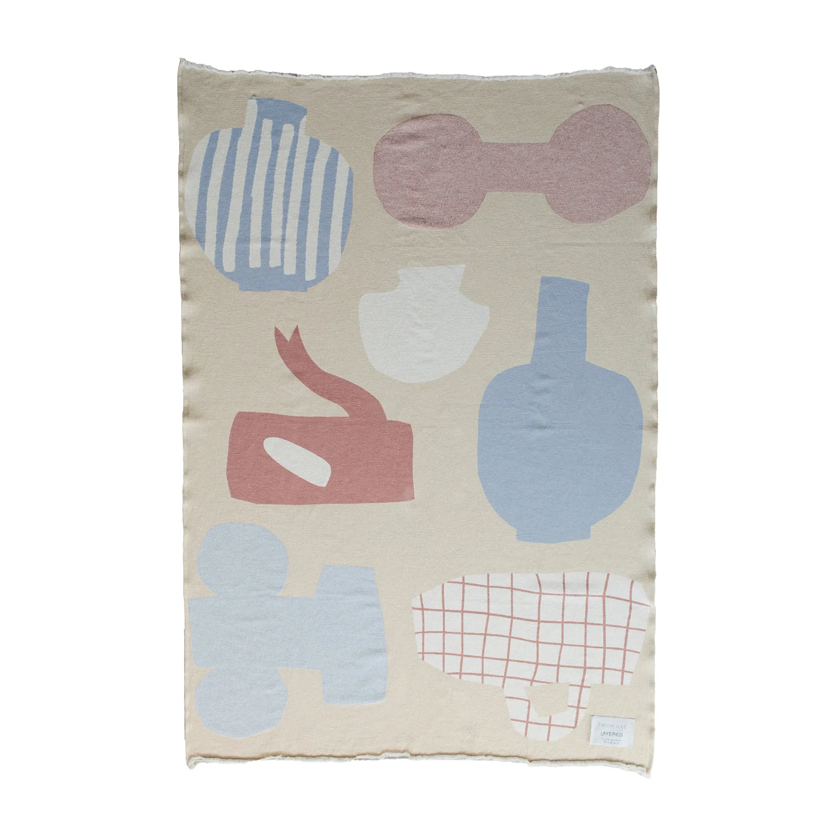 Picnic puuvillahuopa 130 x 220 cm, Beige Layered