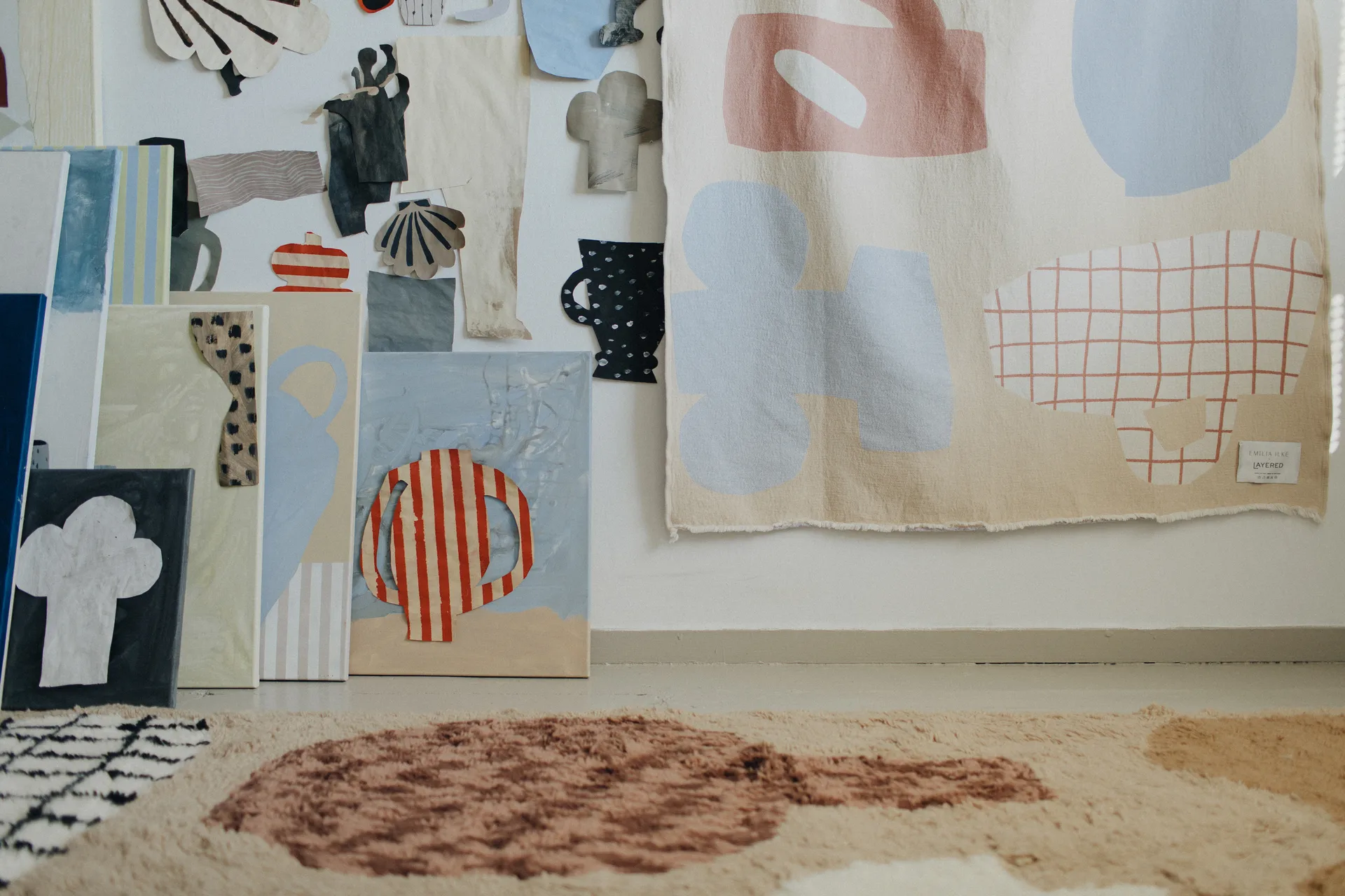 Picnic puuvillahuopa 130 x 220 cm, Beige Layered