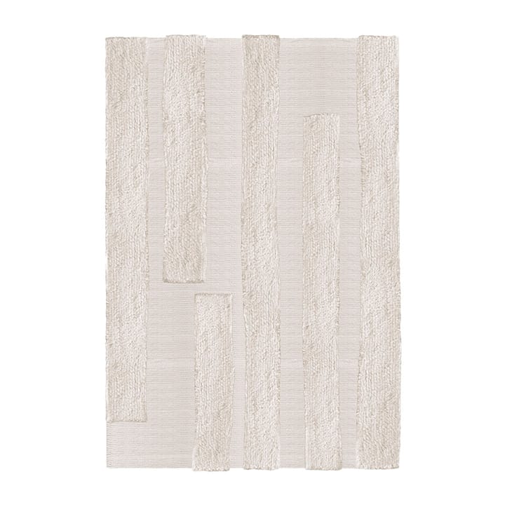 Punja Bricks -villamatto - Bone White, 160 x 230 cm - Layered