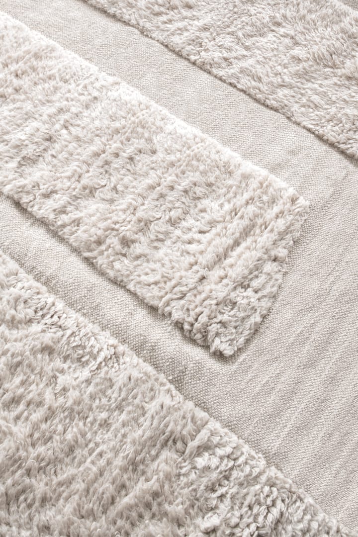 Punja Bricks -villamatto - Bone White, 160 x 230 cm - Layered