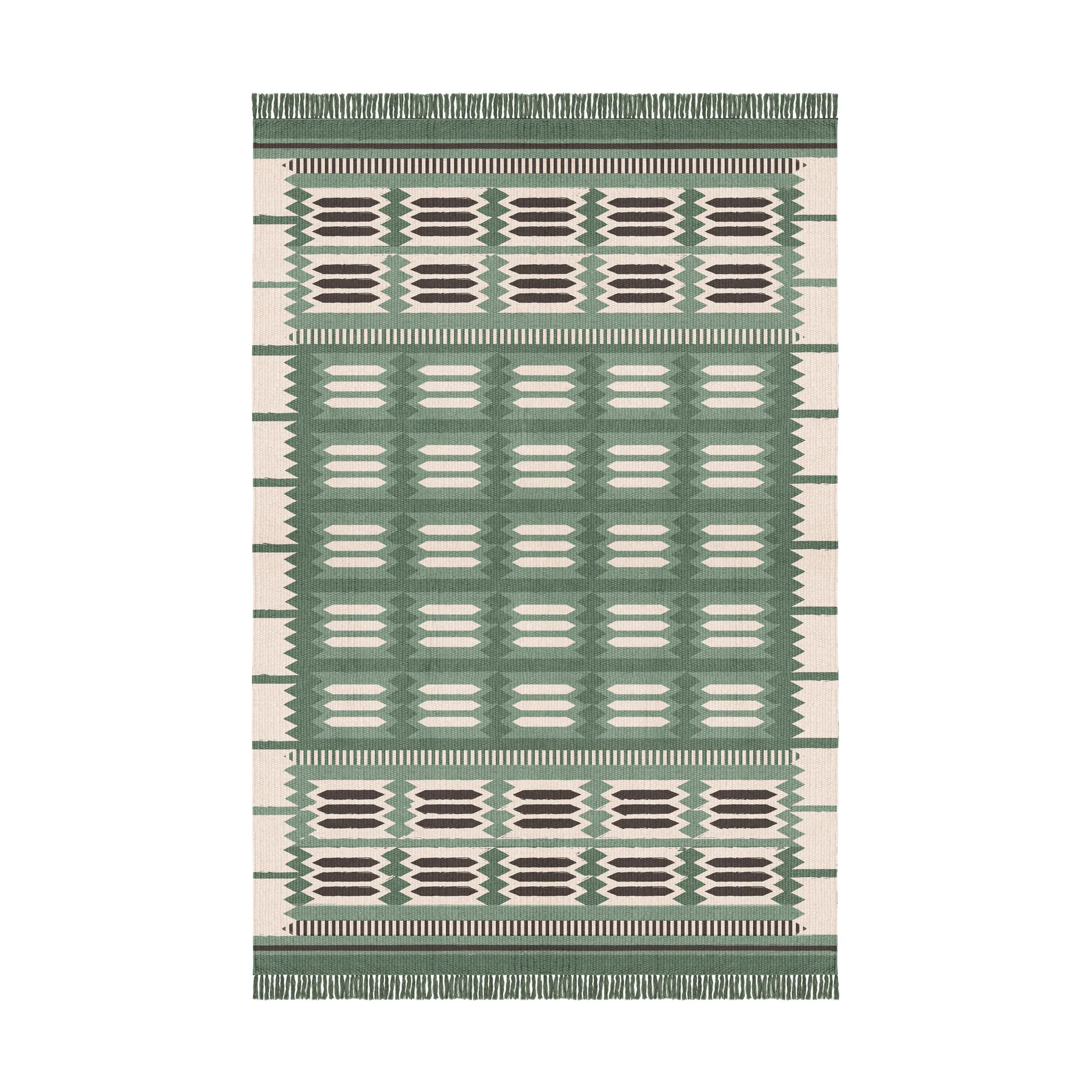 Röllakan Hilma villamatto, Fern, 200x300 cm Layered