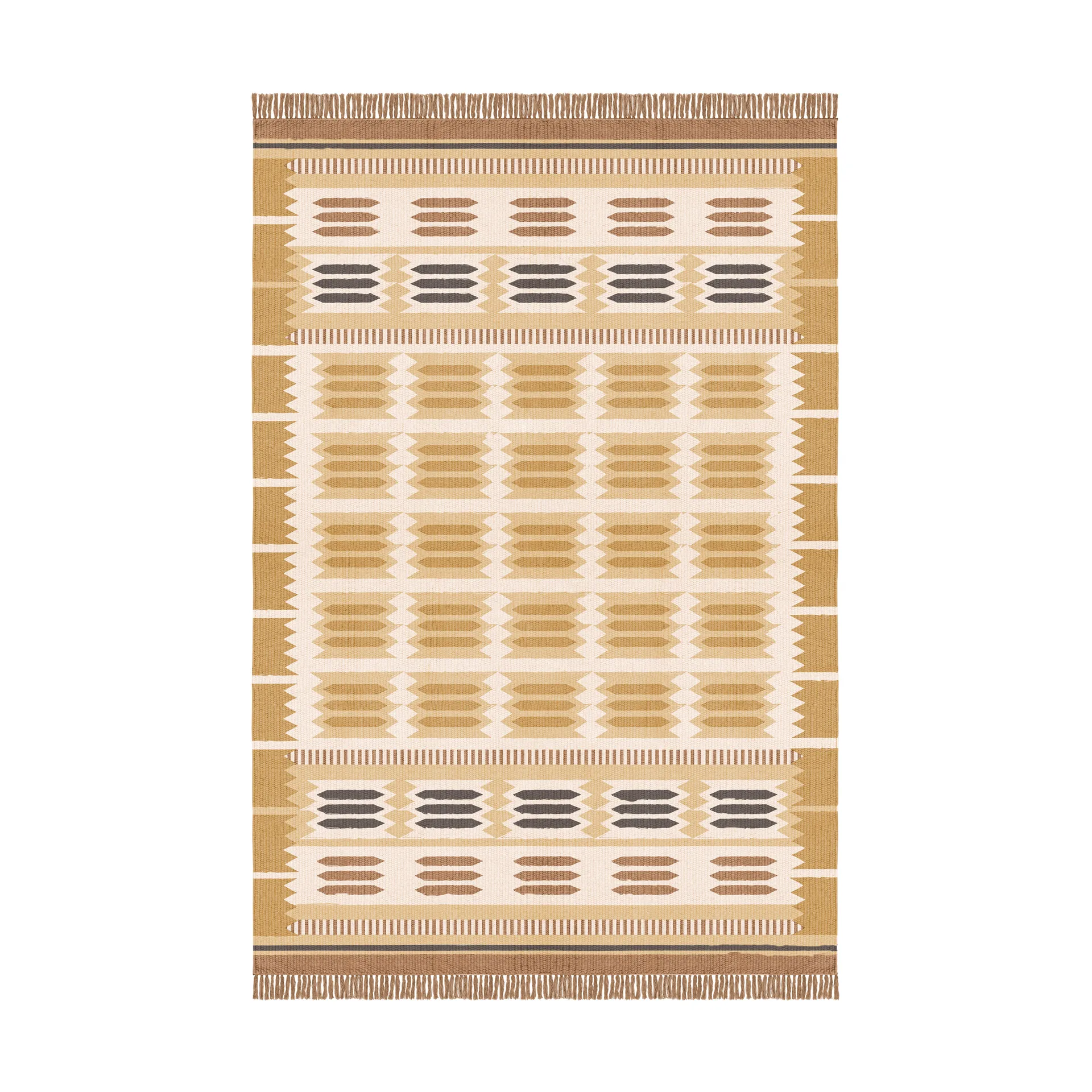 Röllakan Hilma villamatto, Marigold, 180x270 cm Layered