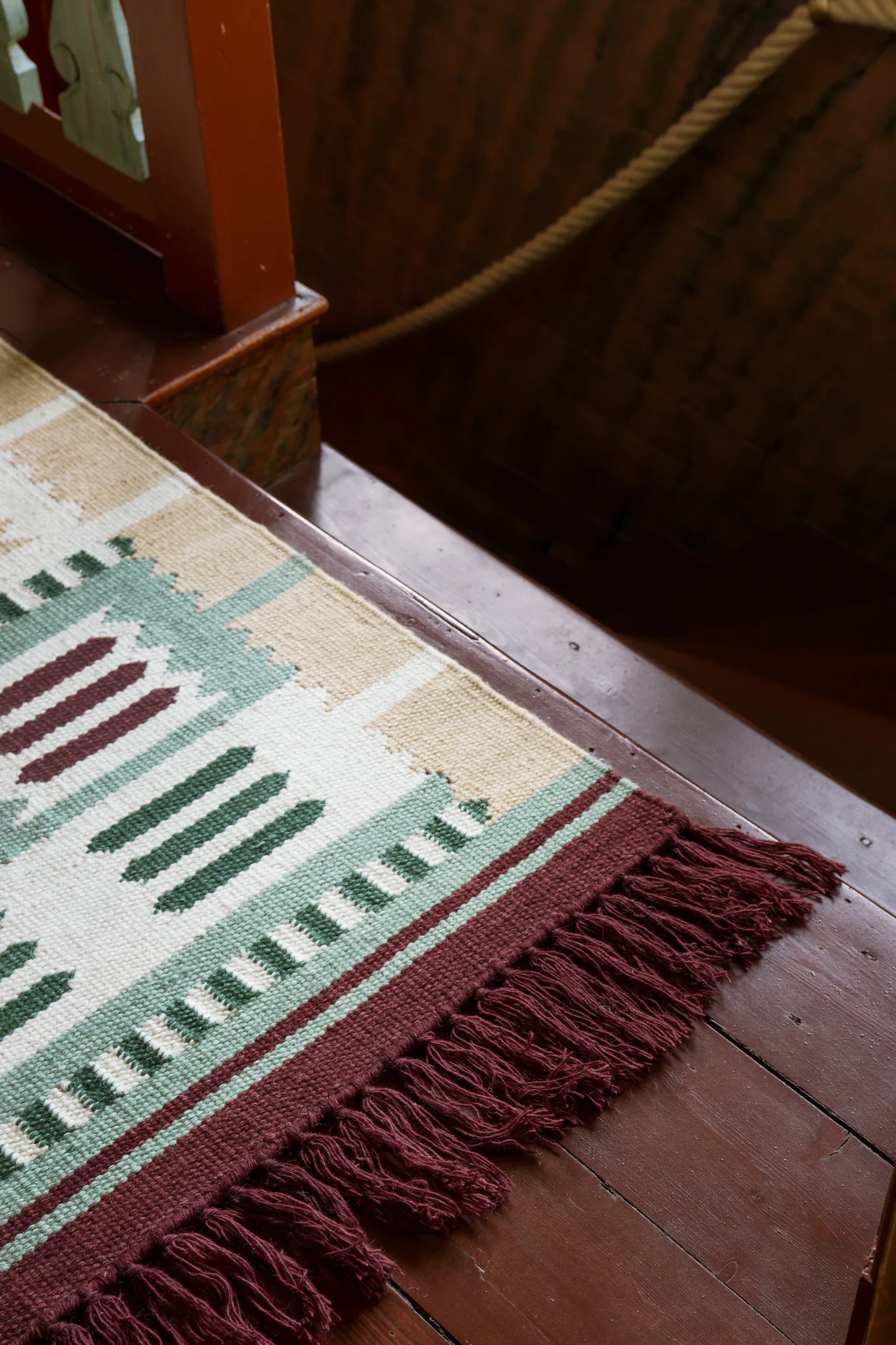 Röllakan Hilma villamatto, Primrose, 140x200 cm Layered