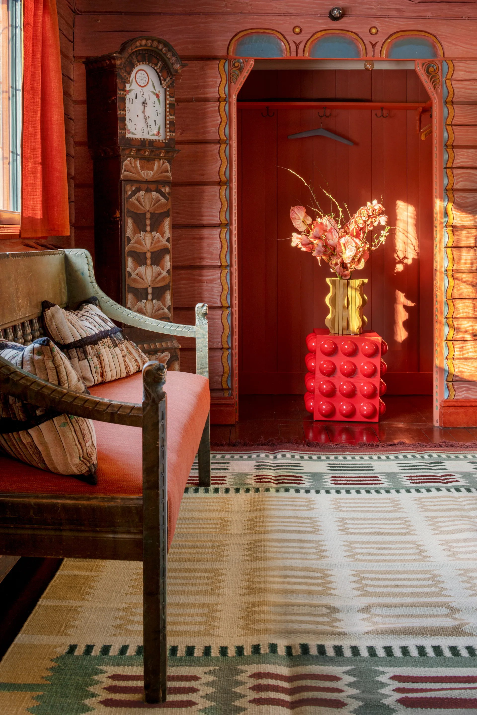 Röllakan Hilma villamatto, Primrose, 180x270 cm Layered