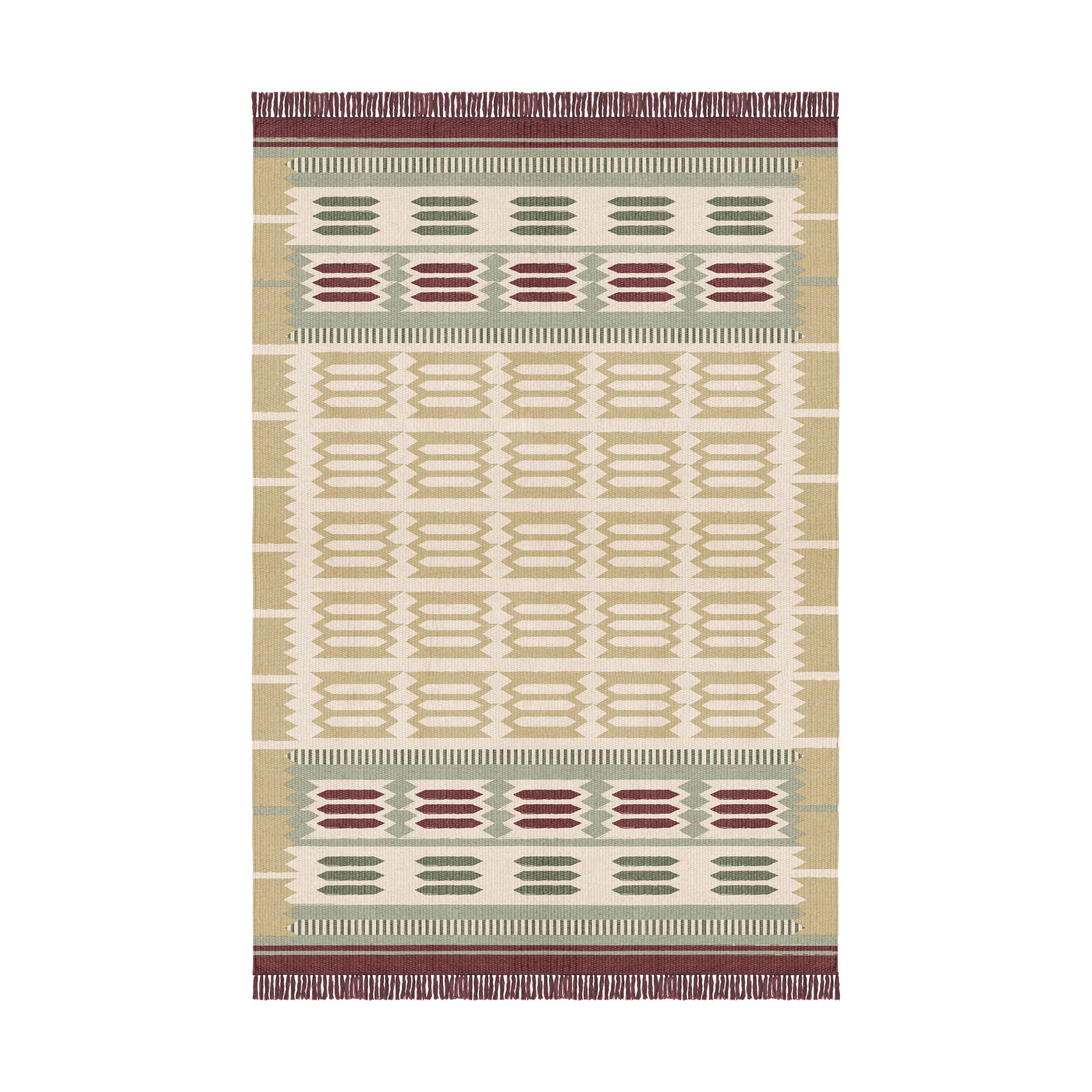 Röllakan Hilma villamatto, Primrose, 250x250 cm Layered