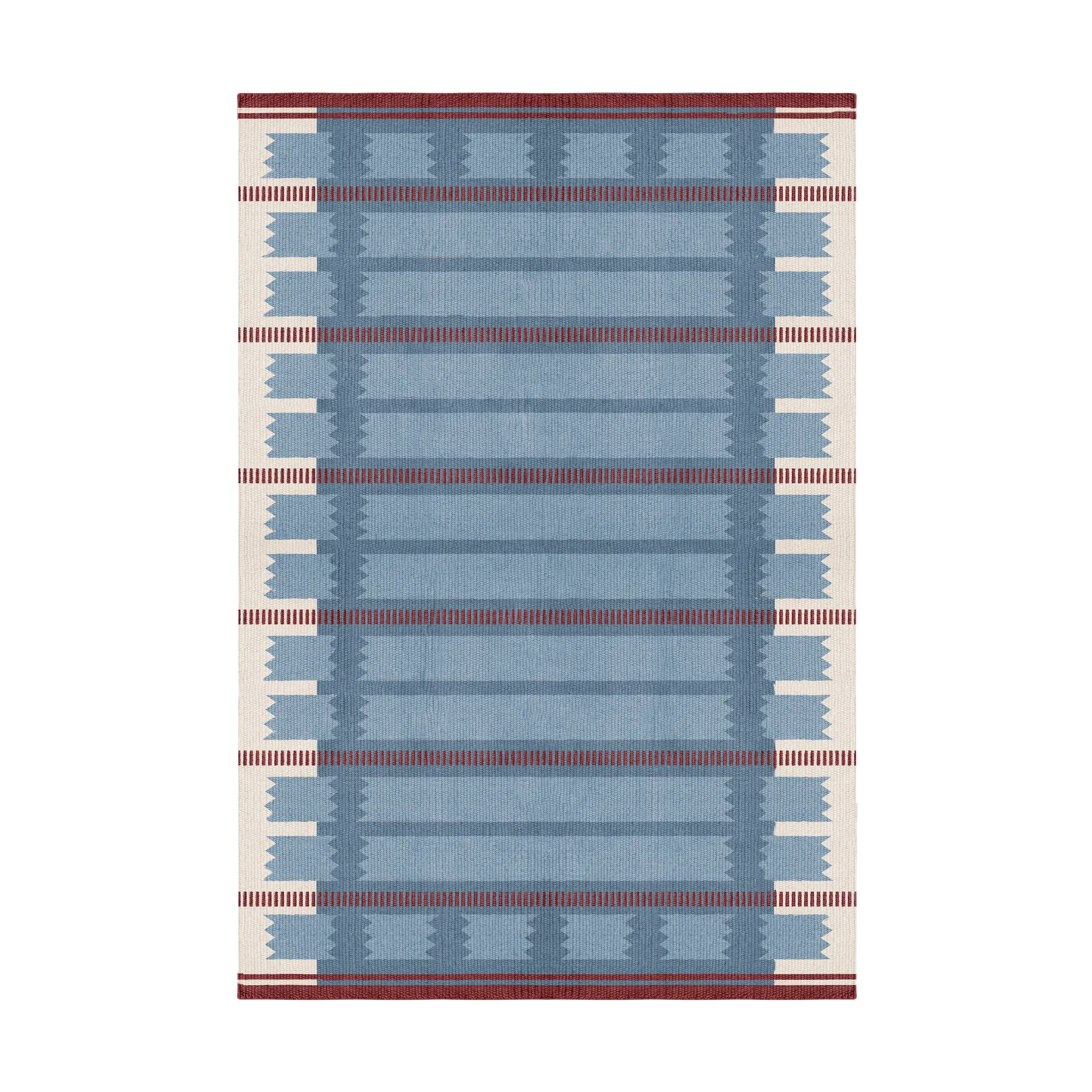 Röllakan Iris villamatto, Petrol, 180x270 cm Layered