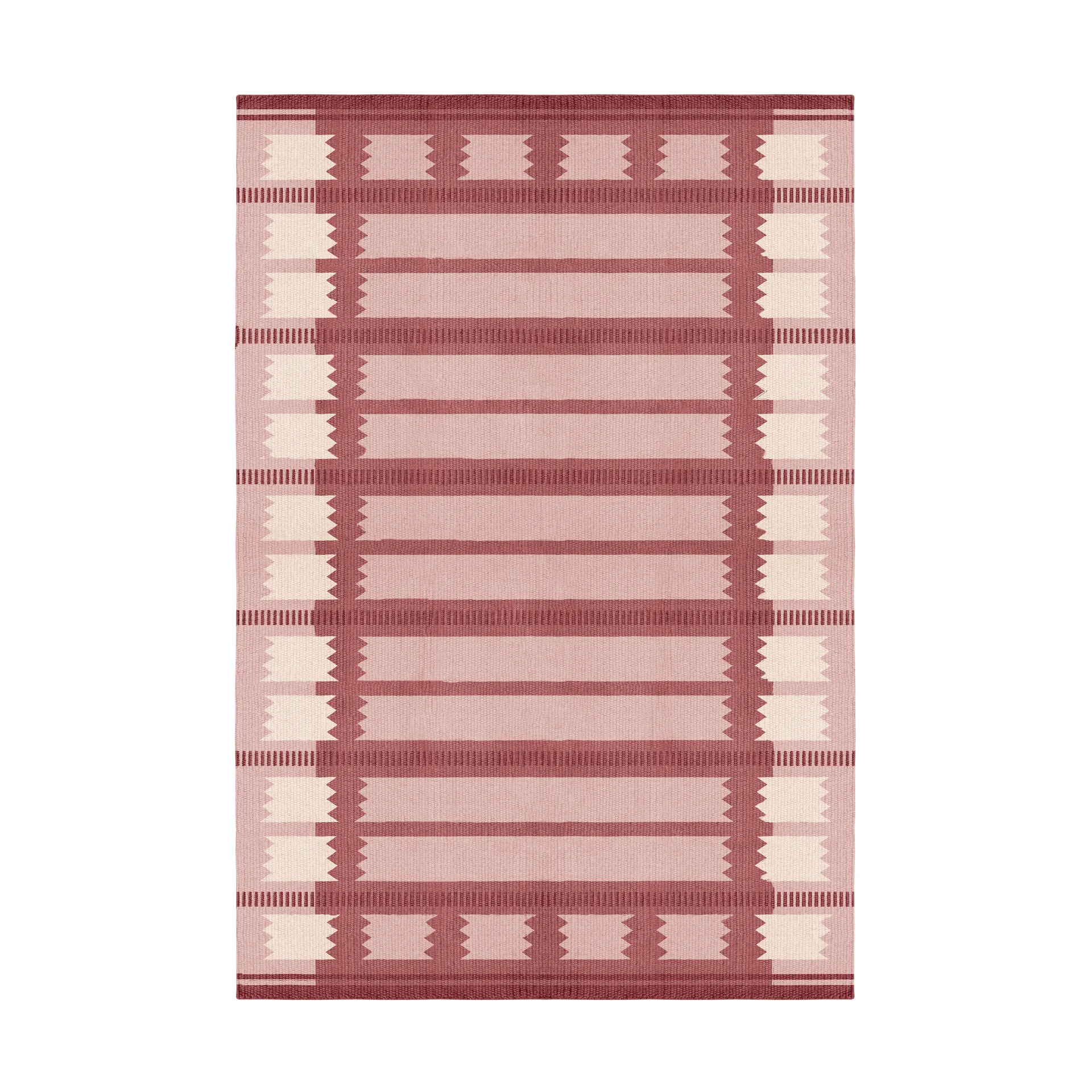 Röllakan Iris villamatto, Rasberry, 200x300 cm Layered