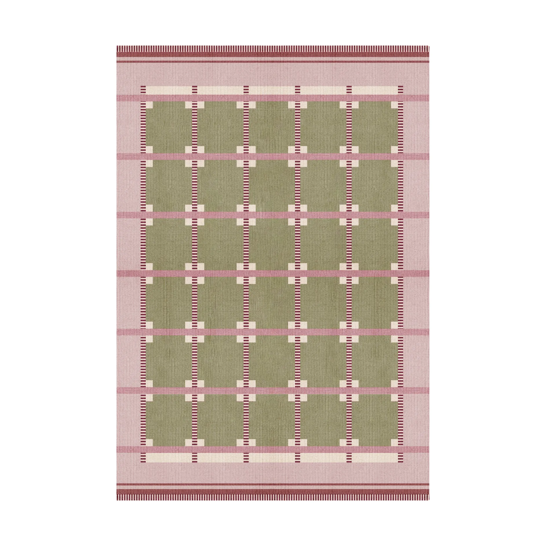 Röllakan Ruth villamatto, Spring grass, 180x270 cm Layered