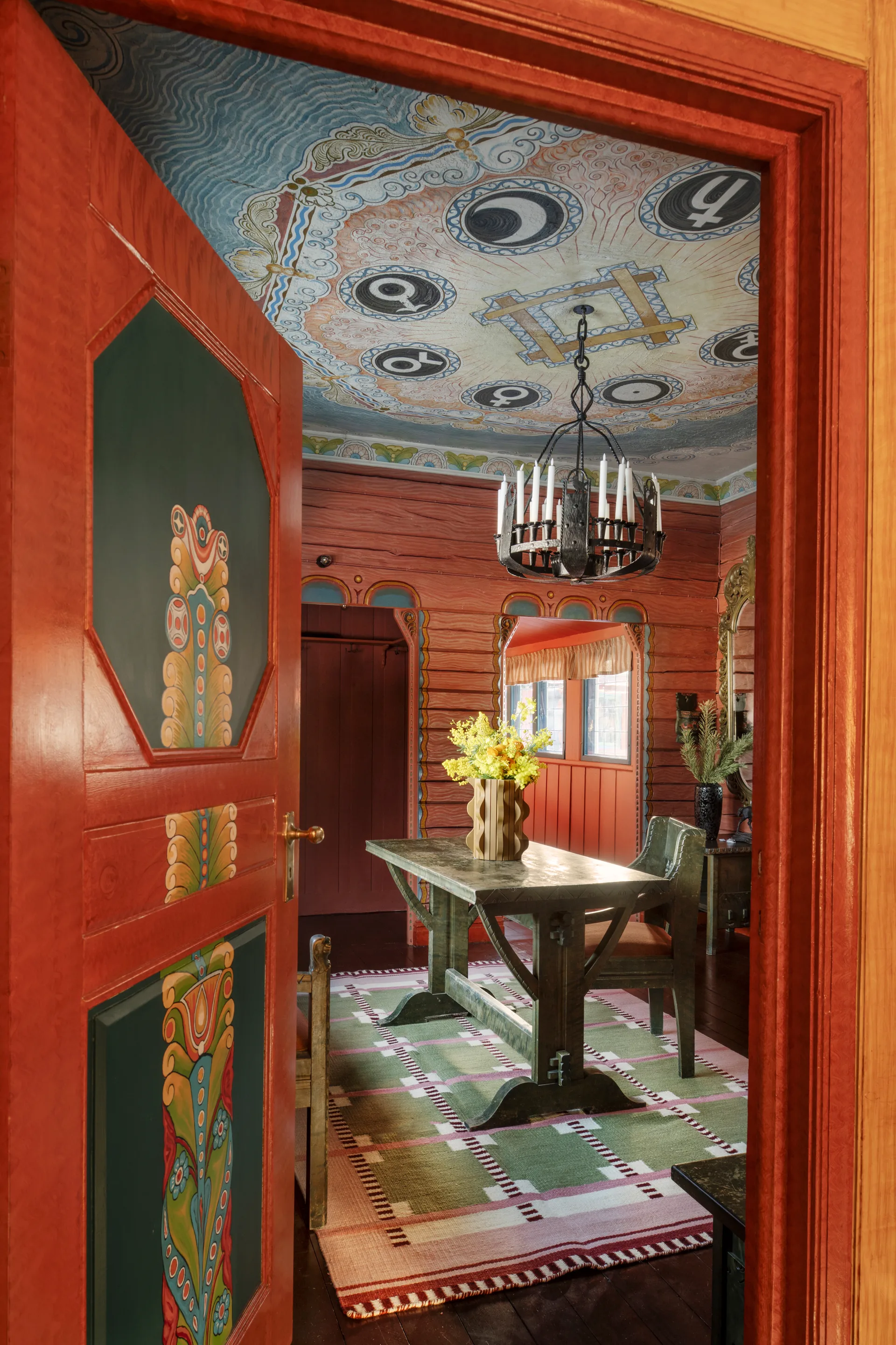 Röllakan Ruth villamatto, Spring grass, 180x270 cm Layered