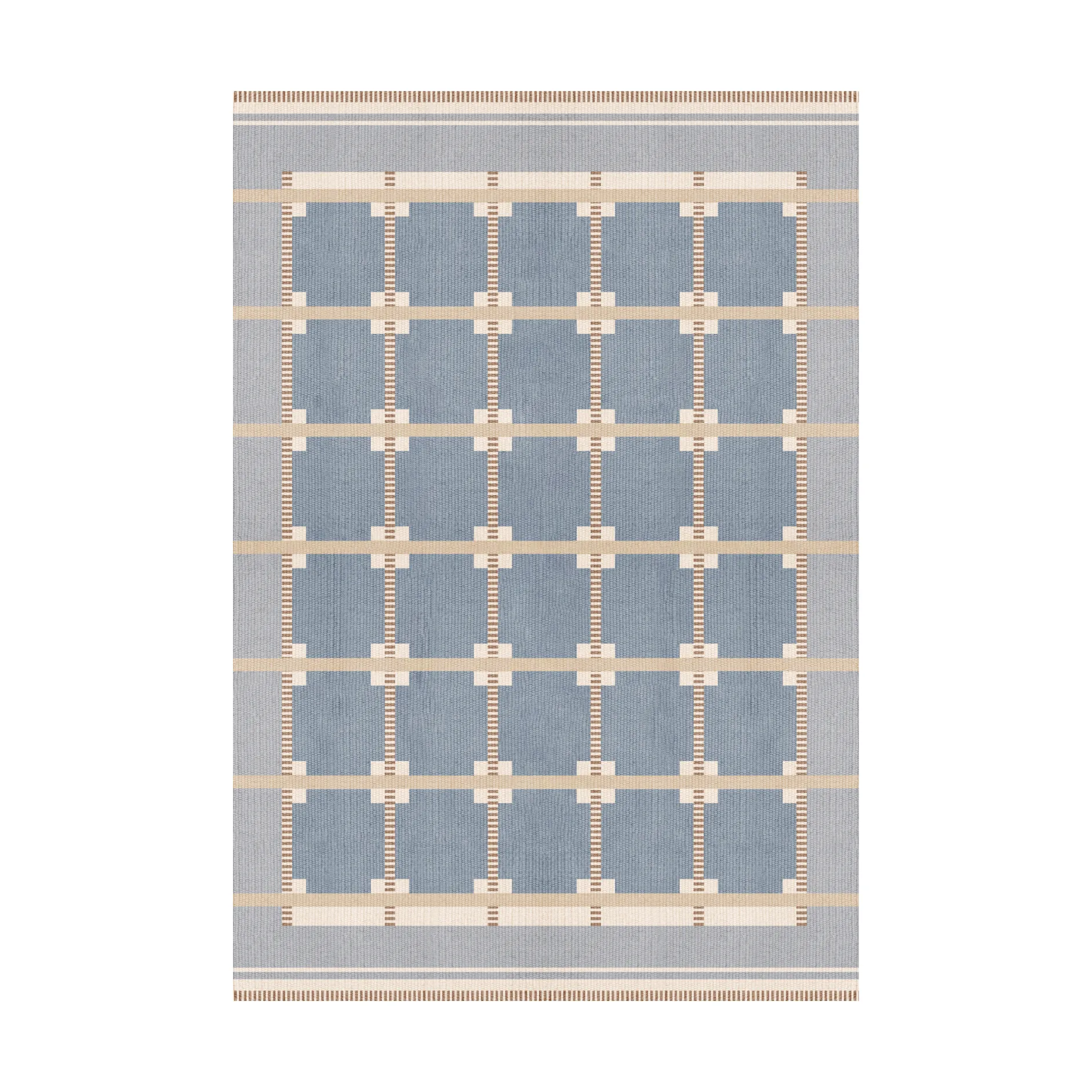 Röllakan Ruth villamatto, Summer sky, 140x200 cm Layered