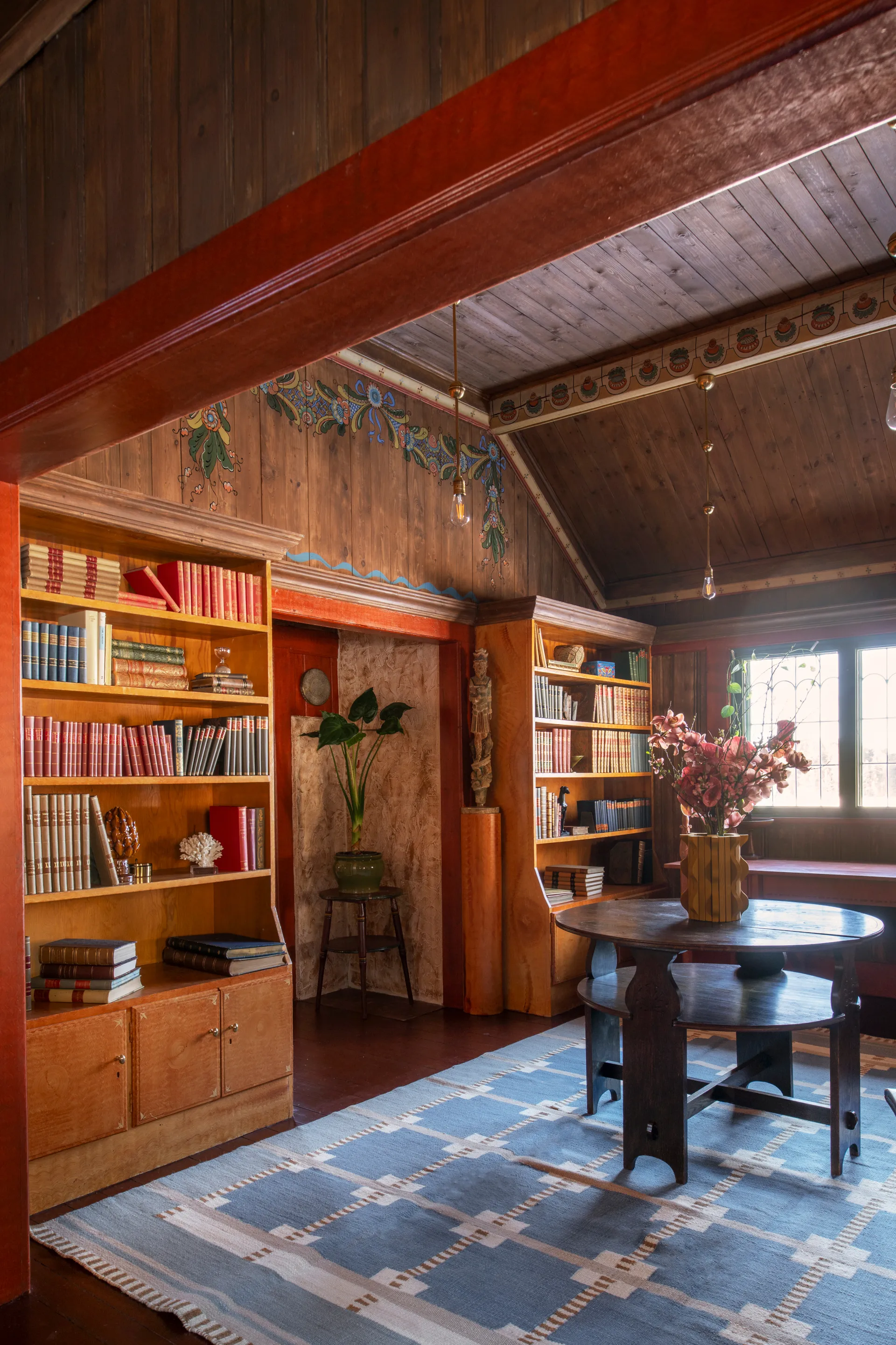 Röllakan Ruth villamatto, Summer sky, 140x200 cm Layered