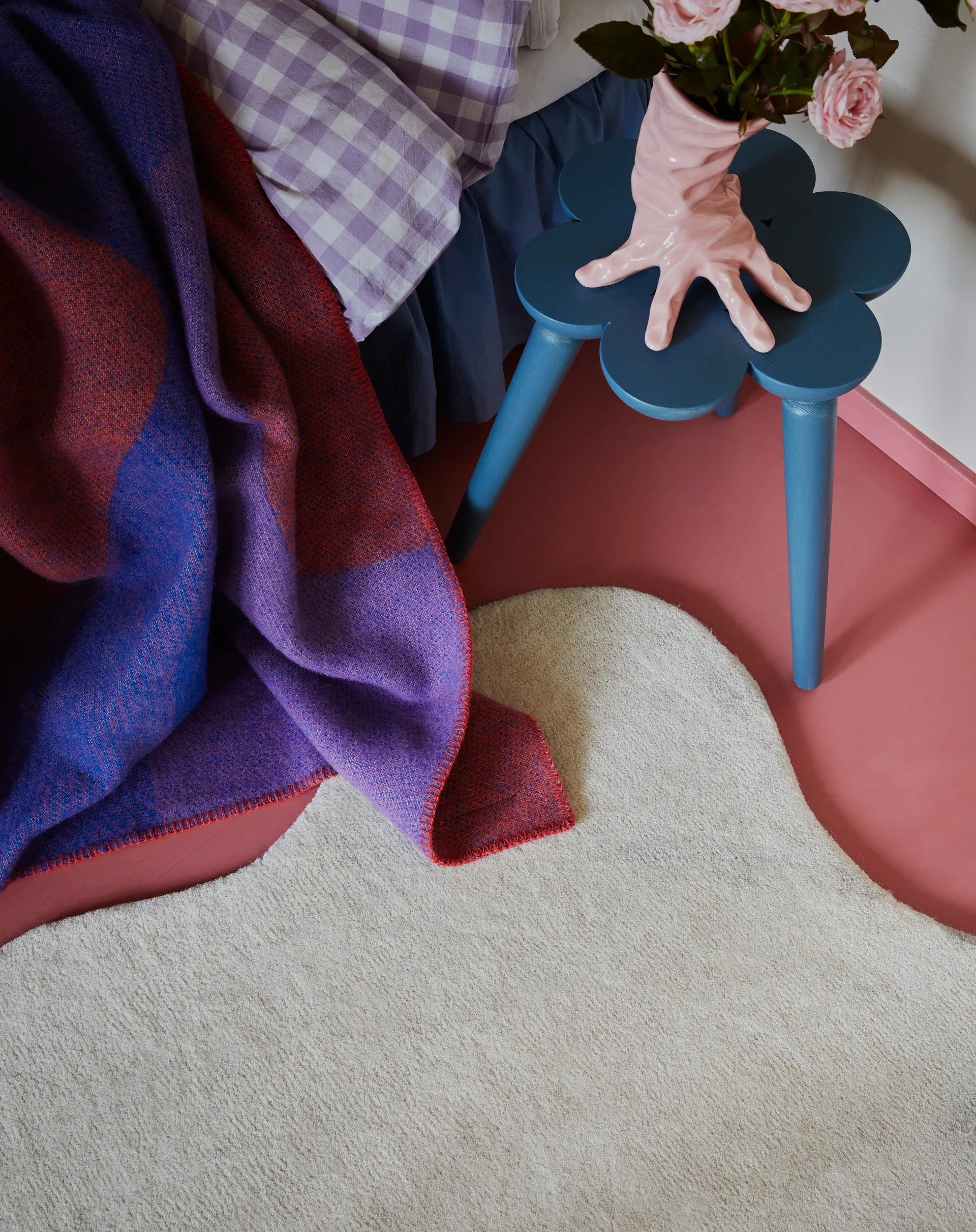 Scallop villamatto 160 x 230 cm, Bone white Layered