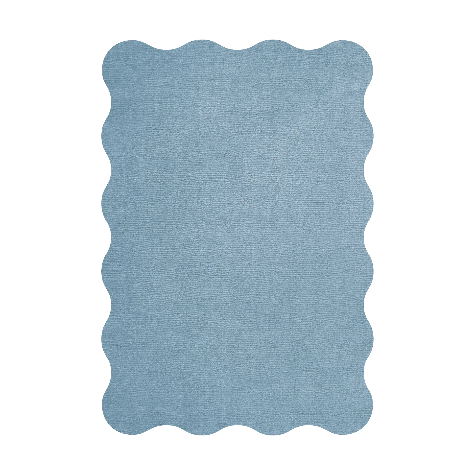 Scallop villamatto 180x270 cm, Soft blue Layered