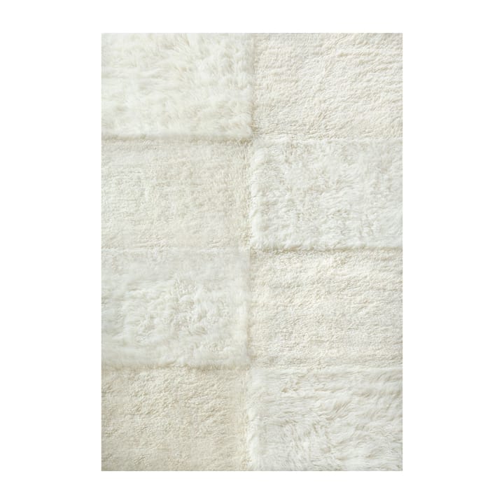 Shaggy Checked -ryijymatto - Bone White, 180 x 270 cm - Layered