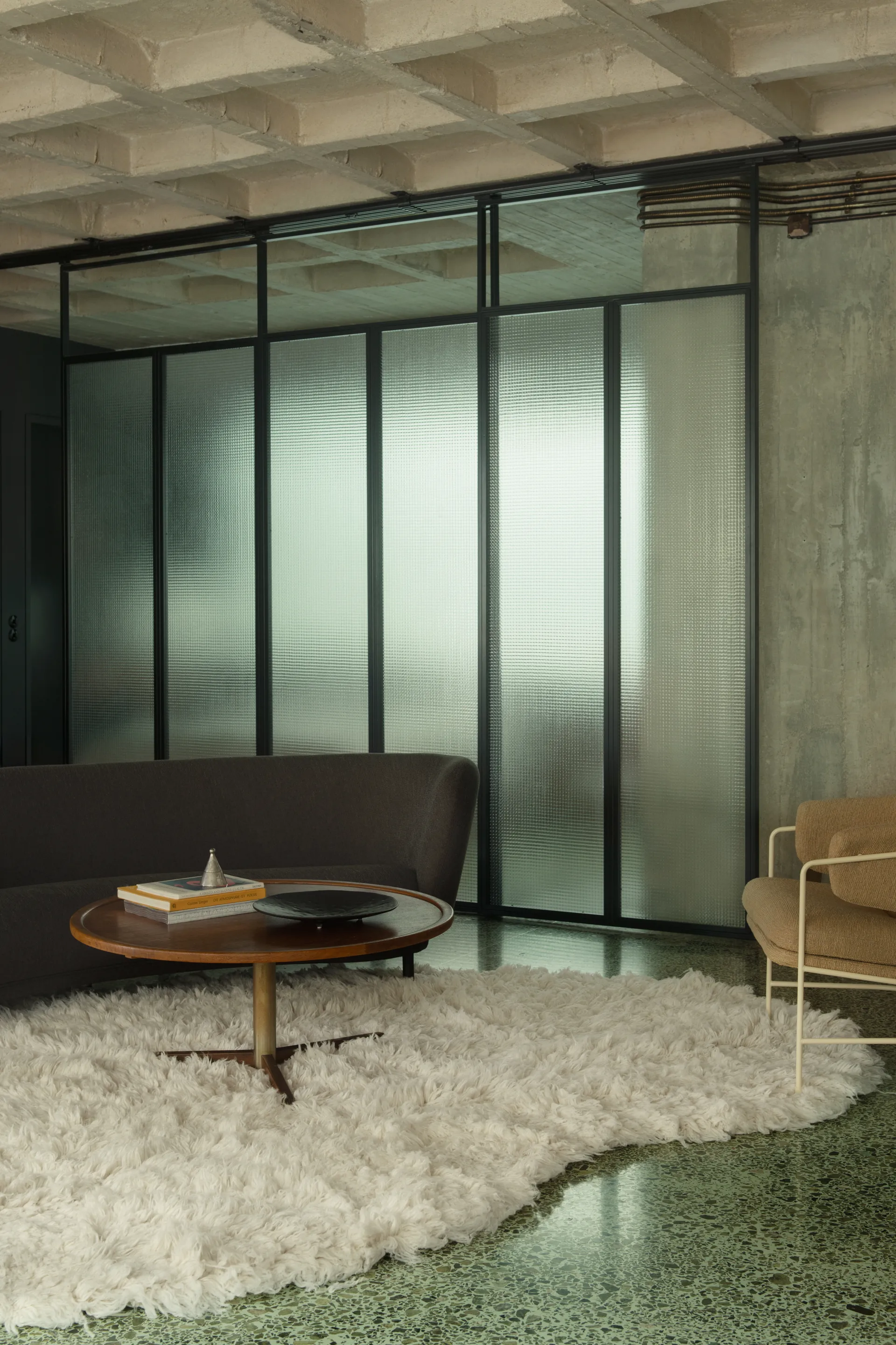 Shaggy matto 300 x 400 cm, Bone White Layered