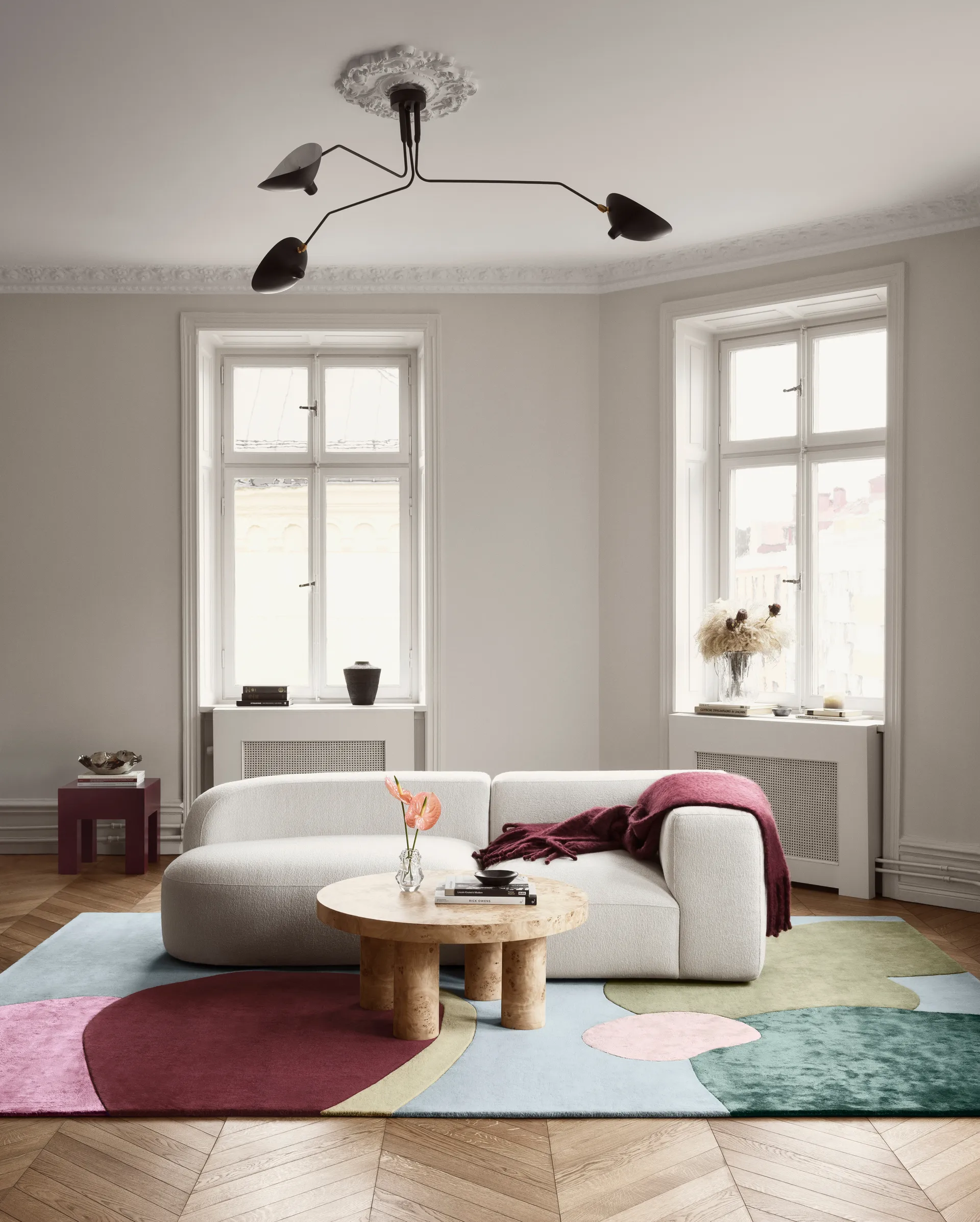 Sleeping Flower villamatto, 250x350 cm Layered