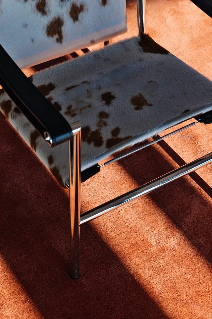 Solid Wool villamatto, Red ochre, 180x270 cm Layered