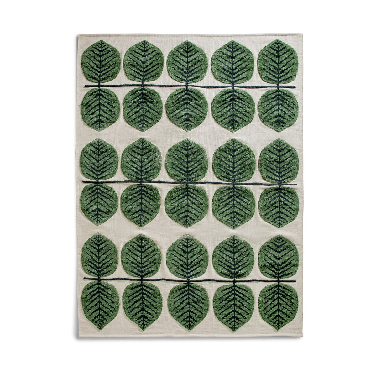 Layered Stig Lindberg Berså -villamatto Birch Green 200×300 cm