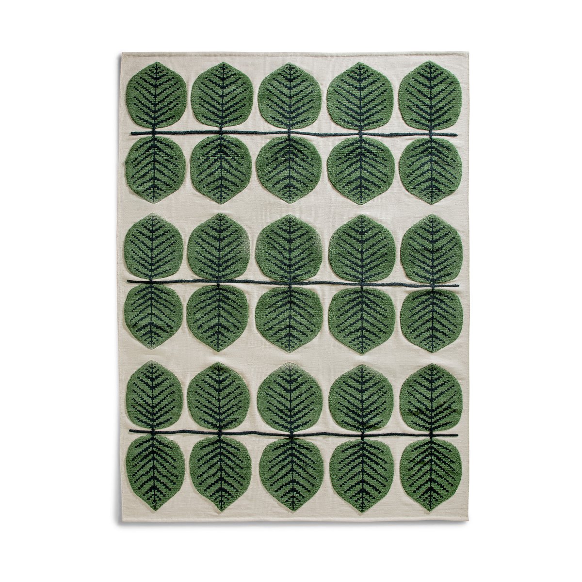 Layered Stig Lindberg Berså -villamatto Birch Green 300 x 400 cm
